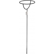 Spaas Support de Bougie - Ø21x100cm - Métal - Noir - Nombre d'heures de combustion NA