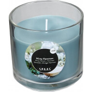 Spaas Minty Hammam Geurkaars - 30u Brandduur - Glas - Groen - Aantal branduren 30u
