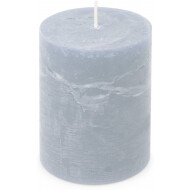 Spaas Rustique Bougie - Ø8x11cm - Bleu Claire - Nombre d'heures de combustion 65h