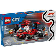LEGO City 60443 F1 Pitstop en Pitcrew met Ferrari Auto - Merk Lego - Collectie City - Leeftijd vanaf 6 jaar
