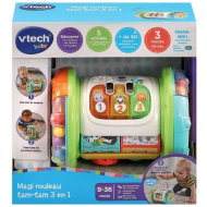 Vtech Magi Rouleau Tam Tam 3 en 1 - Franstalig - Met Licht en Geluid - 6 Maanden tot 3 Jaar - Merk Vtech