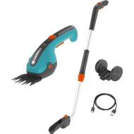 Gardena Cisaille à Gazon Sans Fil – Avec Manche et Roues – Pour une Coupe Confortable