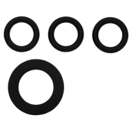 Gardena Kit Joints 1124 – Joints Toriques + Joints Plats – Pour Raccords