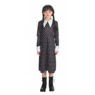 Déguisement Enfant Mercredi Addams - Taille 140 - Marque Partyline - Sexe Fille - Taille  140 - Age à partir de 10 ans