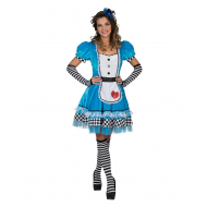 Kostuum Jurk Alice in Wonderland Vrouw - Maat 48/50 - Geslacht Dames - Maat 48/50