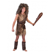 Déguisement Homme des Cavernes Vieux Chasseur - Taille 48/50 - Sexe Hommes - Taille  48/50