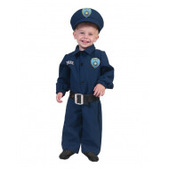 Kinderkostuum Politie Blauw - Maat 98 - Leeftijd 2 t/m 3 jaar