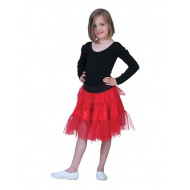 Jupe en Tulle Rouge Fille - Taille Unique - Taille  One Size - Sexe Fille - Age n/A