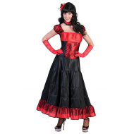 Kostuum Jurk Saloon Girl - Maat 36/38 - Maat 36/38 - Geslacht Dames