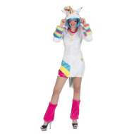 Robe Déguisement Licorne Arc-en-ciel - Taille 40/42 - Sexe Fille - Taille  40/42