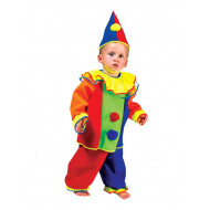 Kinderkostuum Clown Bobo - Maat 92 - Leeftijd 18 t/m 24 maanden