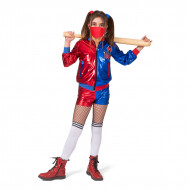 Kinderkostuum Harley Quinn Meisje - Maat 152 - Maat 152 - Geslacht Meisje - Leeftijd vanaf 12 jaar
