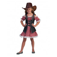Robe Déguisement Enfant Cowgirl Daisy - Taille 116 - Age 5 jusqu'à 6 ans - Taille  116 - Sexe Fille