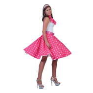 Jupe Rock 'N Roll Rose Femme - Taille unique - Sexe Dames - Taille  One Size