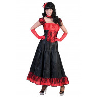 Kostuum Jurk Saloon Girl - Maat 40/42 - Geslacht Dames - Maat 40/42