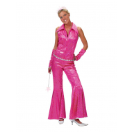 Déguisement Disco Combinaison Rose Groovy - Taille 40/42 - Taille  40/42 - Sexe Dames