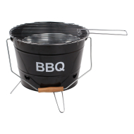 Emmer BBQ zwart 30x23x24cm - Merk DDD