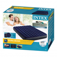 Intex Klassiek Luchtbed Queen - 2 Personen - 203x152x22cm - Velours Toplaag - Merk Intex