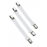 Clips de serrage pour housse de tables à repasser - Marque Leifheit - Matériel Textile,Métal - Couleur Blanc