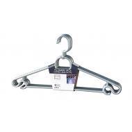 Cintres en plastique arrondis - Gris - 5 pcs - Marque DDD