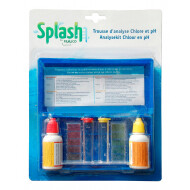 Splash Kit de Test Liquide pour Chlore et pH - Marque Splash