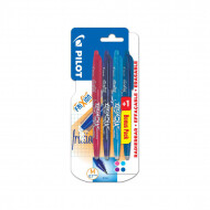 Pilot Medium Frixion Ball - Roze/Paars/Turqoise/Blauw - 4 Stuks - Kleur Blauw,Paars,Turquoise,Roze - Type schrijfgerief Balpen