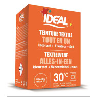 Ideal mini teinture textile orange 230 g - Surmatelas - Marque Ideal - Contenu 230 g