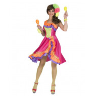Robe de samba Carribean Cindy - Taille 32/34 - Taille  32/34 - Sexe Dames