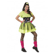 Robe fluo des années 80 Kiss The Girl - Taille 44/46 - Taille  44/46 - Sexe Dames