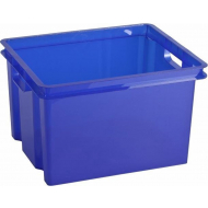 Keter Crownest Opbergbox Blauw - 42,6x36,1x26cm - 30L - Merk Keter - Materiaal Kunststof - Kleur Blauw - Inhoud 30 l
