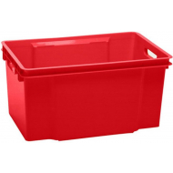 Keter Maxi Crownest Opbergbox Rood - 59x39x30cm - 50L - Merk Keter - Kleur Rood - Materiaal Kunststof - Inhoud 50 l