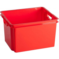 Keter Crownest Opbergbox Rood - 42,6x36,1x26cm - 30L - Merk Keter - Kleur Rood - Inhoud 30 l - Materiaal Kunststof