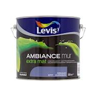 Ambiance muurverf extra mat 2,5 L orkaan - Merk Levis - Inhoud 2,5 l - Toepassing Muur - Verfbasis Watergedragen - Geschikt voor Binnen - Glansgraad Extra mat - Afwasbaar Ja