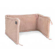 Box/Bedbumper River Knit Pale Pink - Merk Jollein - Afmetingen beddengoed 35 x 180 cm