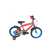 Prestige Spider kinderfiets - 16 inch - Blauw/rood - Merk Prestige - Kleur Blauw,Rood - Lichaamslengte 104 - 110 cm - Maat 16''
