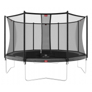 Berg Trampoline Favorit Regular met Veiligheidsnet - 430cm - Rond - Antraciet - Merk Berg - Leeftijd vanaf 6 jaar