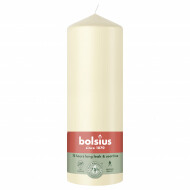 Bolsius Stompenkaars - 75u Brandduur - Ø68mm - 20cm - Soft Pearl - Merk Bolsius - Aantal branduren 75u - Geur Ongeparfumeerd - Kleur Parel