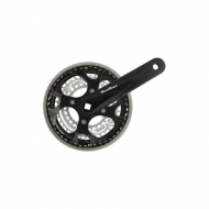 Sunrace Crankstel FCM300 - 48-38-28T / 170mm - Vierkante As - Zwart - Merk SunRace