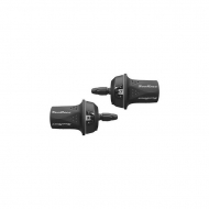 Sunrace Draaiversteller Links - 3 Versnellingen - 50mm - Zwart - Merk SunRace