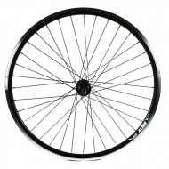 AxBike Achterwiel met Naafwanden en Vrijloopmoeren - Aluminium - Maat Band 26 inch - Zwart