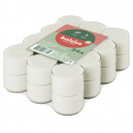Bolsius Theelichten - 6u Brandduur - Ø38mm - 24 Stuks - Merk Bolsius - Aantal branduren 6u