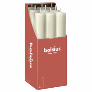 Bolsius Dinerkaars Rustiek - 15h Brandduur - Ø23cm - 30cm - Cloudy White - Merk Bolsius - Aantal branduren 15u