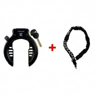 Maxxus Hoefijzer Hangslot met 90cm Insteekketting - ART 2 - Zwart - Merk Maxxus - Type Slot Hoefijzerslot