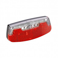 AX Achterlicht E-Bike - 80mm Montage - 6-48V E-Bike Batterij - Rood/Grijs