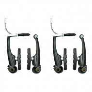 Axbike V-brake Remset Voor en Achter - Zwart