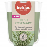 Bolsius True Scents Geurkaars - 25h Brandduur - Ø73mm - H9,2cm - Rozamerijn - Salie groen - Merk Bolsius - Kleur Salie groen - Aantal branduren 25u