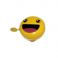 Maxxus Fietsbel Smiley Laugh -  60 mm - Geel - Merk Maxxus - Kleur Geel - Bevestigingsmateriaal inbegrepen Ja