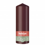 Bolsius Stompenkaars - 75u Brandduur - Ø68mm - 20cm - Velvet Red - Merk Bolsius - Aantal branduren 75u - Geur Ongeparfumeerd - Kleur Rood
