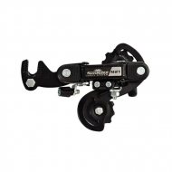 Sunrace Achterderailleur Race met Haak - 6/7 Versnellingen - Korte Slag - Zwart - Merk SunRace