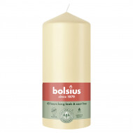 Bolsius Stompenkaars - 43u Brandduur - Ø68mm - 13cm - Beige - Merk Bolsius - Geur Ongeparfumeerd - Kleur Beige - Aantal branduren 43u